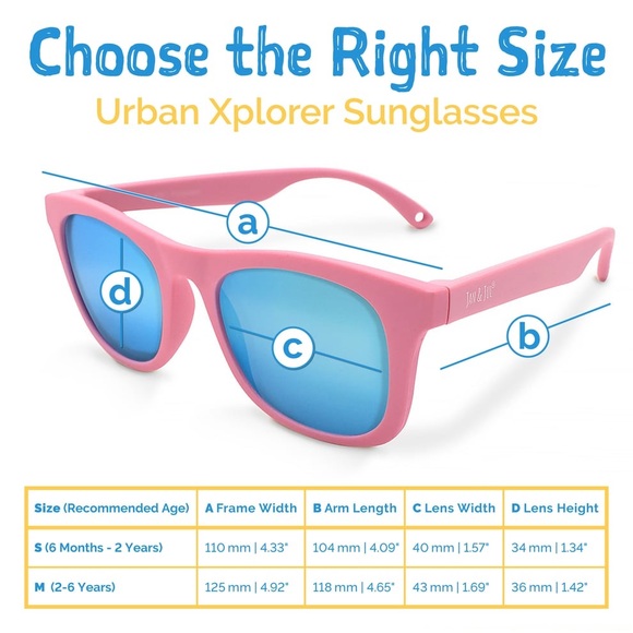 Jan and jul Kids Urban Polarized Sunglasses | Peachy Pink Aurora- small - Picture 5 of 9